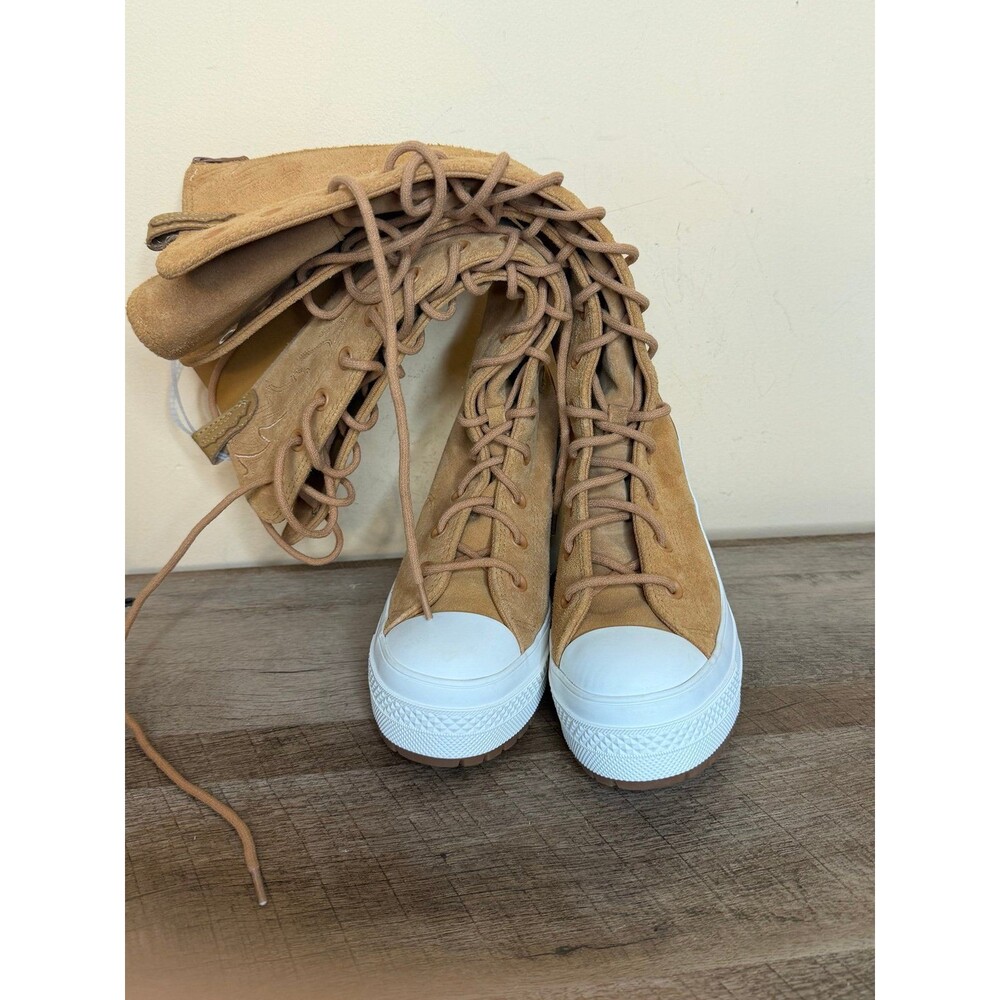NEW Converse Chuck 70 De Luxe Heel XXHi Platform Western Size 5.5 boots knee - Picture 9 of 11